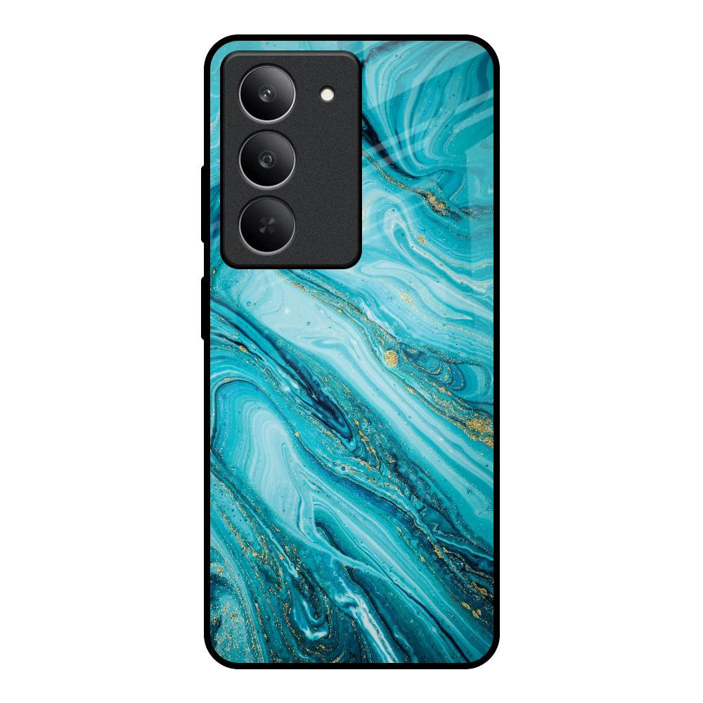Ocean Marble Realme 14x 5G Glass Back Cover Online