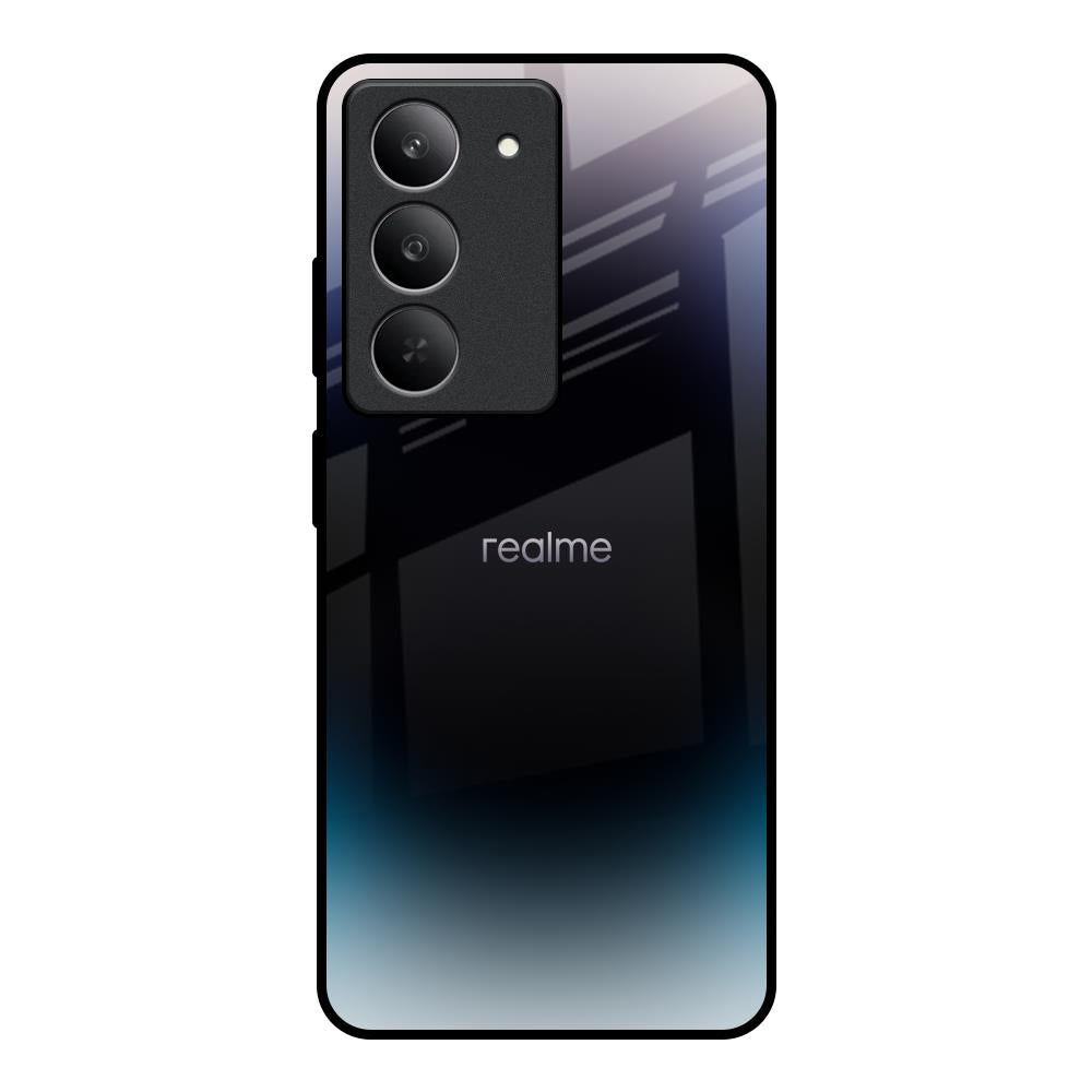 Black Obsidian Glass Case for Realme 14x 5G