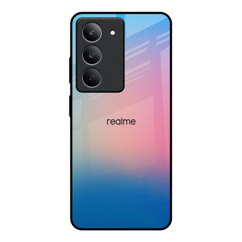 Blue & Pink Ombre Realme 14x 5G Glass Back Cover Online