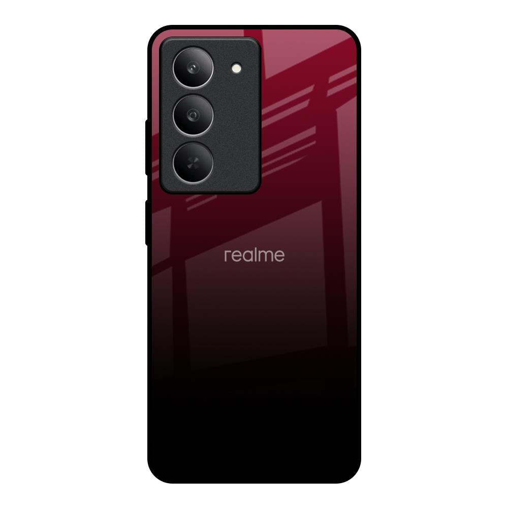Wine Red Realme 14x 5G Glass Back Cover Online