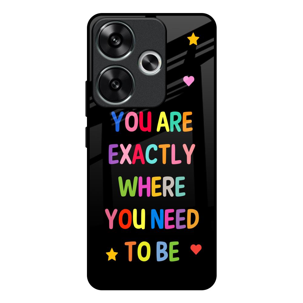 Magical Words Poco F6 5G Glass Back Cover Online