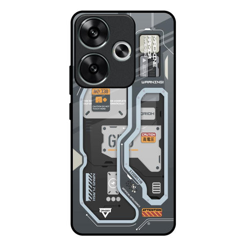 Retro Futuristic Poco F6 5G Glass Back Cover Online