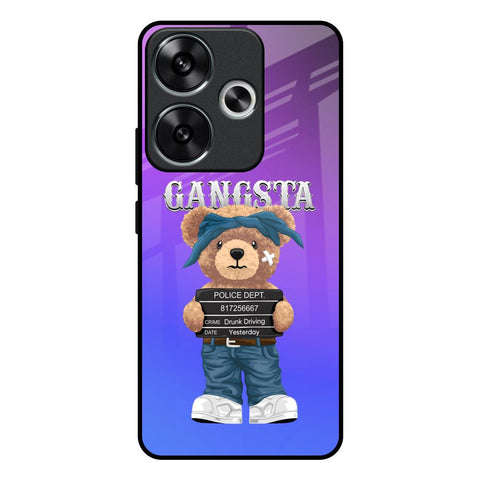 Gangsta Bear Poco F6 5G Glass Back Cover Online