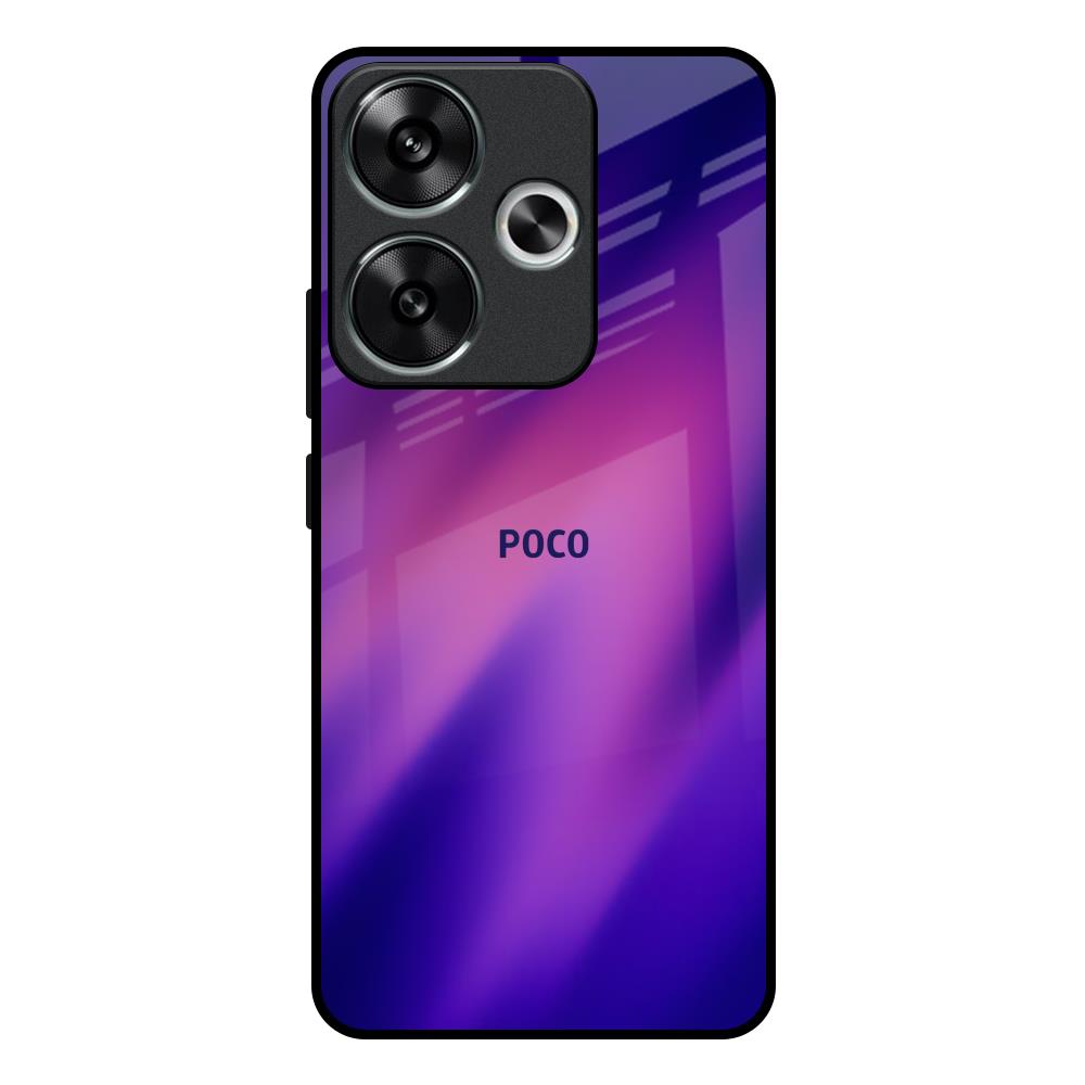 Pink Thunder Poco F6 5G Glass Back Cover Online