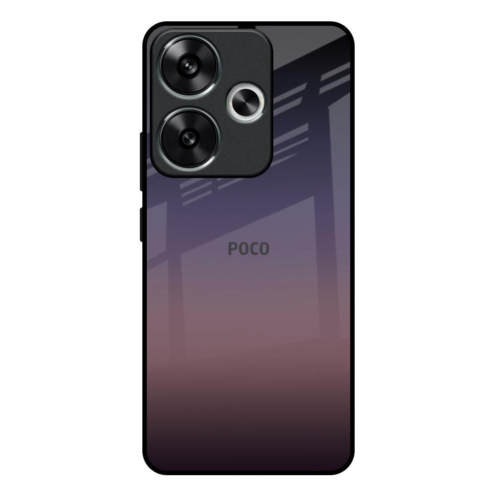 Grey Ombre Poco F6 5G Glass Back Cover Online