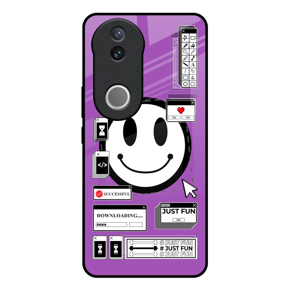 Code with Smile Vivo V50e 5G Glass Back Cover Online
