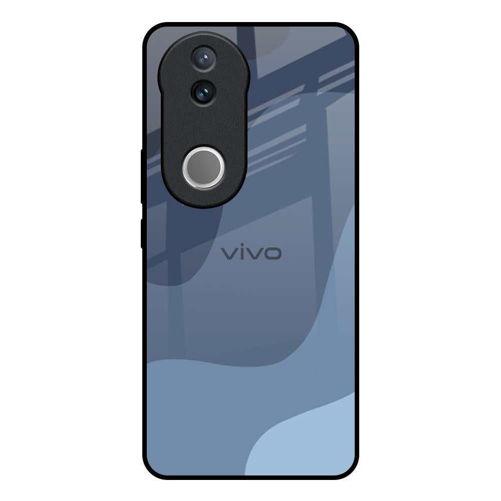 Navy Blue Ombre Vivo V50e 5G Glass Back Cover Online