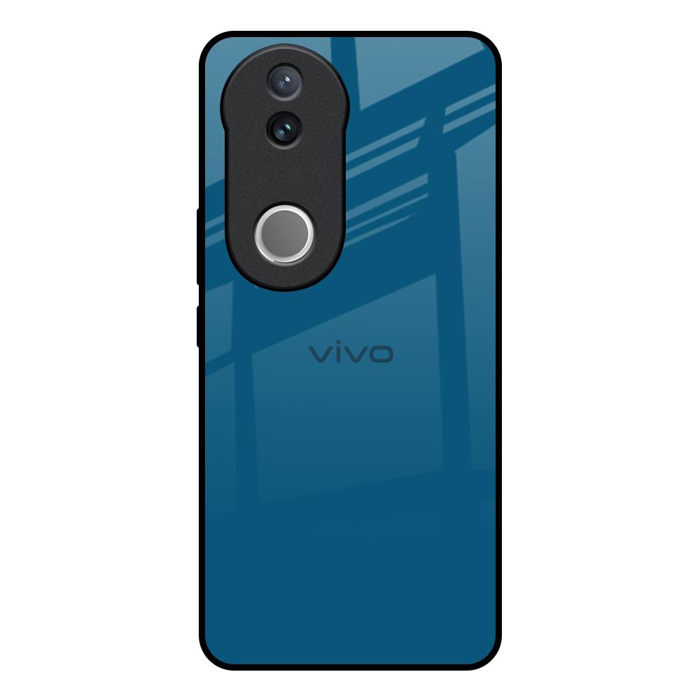 Cobalt Blue Vivo V50e 5G Glass Back Cover Online