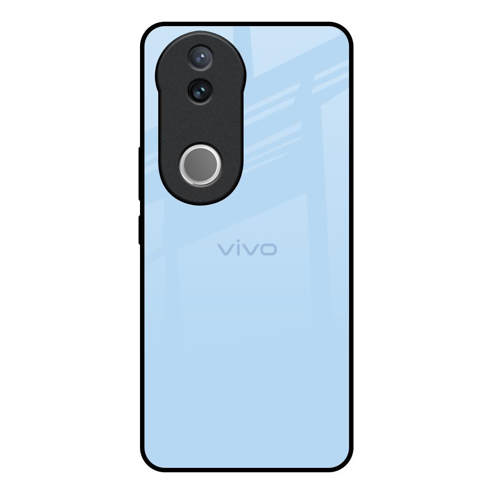 Pastel Sky Blue Vivo V50e 5G Glass Back Cover Online