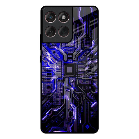 Techno Color Pattern Motorola Edge 60 Fusion 5G Glass Back Cover Online