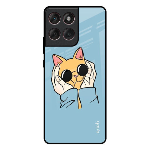 Adorable Cute Kitty Motorola Edge 60 Fusion 5G Glass Back Cover Online