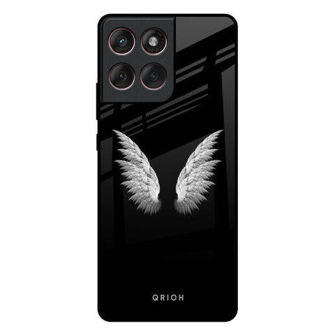 White Angel Wings Motorola Edge 60 Fusion 5G Glass Back Cover Online