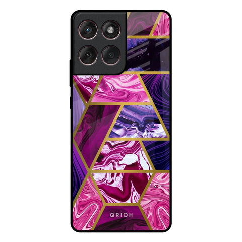 Electroplated Geometric Marble Motorola Edge 60 Fusion 5G Glass Back Cover Online