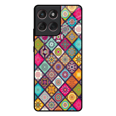 Multicolor Mandala Motorola Edge 60 Fusion 5G Glass Back Cover Online