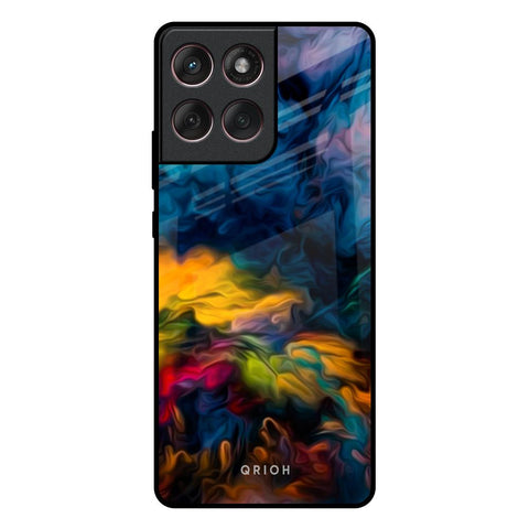 Multicolor Oil Painting Motorola Edge 60 Fusion 5G Glass Back Cover Online