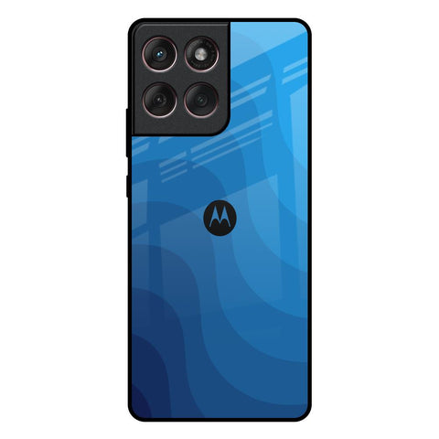 Blue Wave Abstract Motorola Edge 60 Fusion 5G Glass Back Cover Online