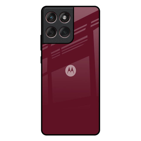 Classic Burgundy Motorola Edge 60 Fusion 5G Glass Back Cover Online