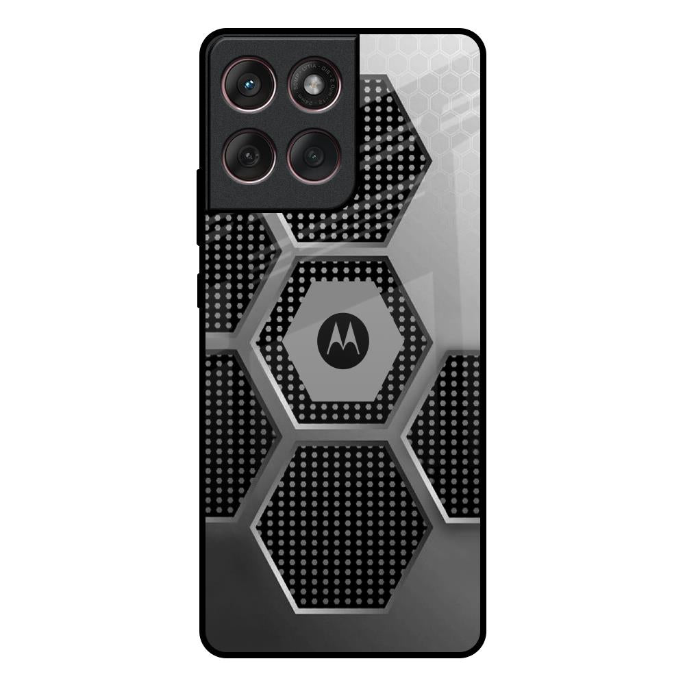 Hexagon Style Motorola Edge 60 Fusion 5G Glass Back Cover Online