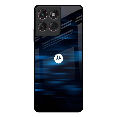 Blue Rough Abstract Motorola Edge 60 Fusion 5G Glass Back Cover Online