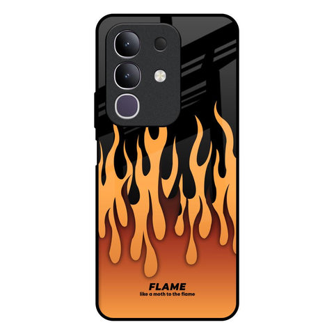 Fire Flame Vivo T4x 5G Glass Back Cover Online