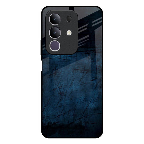 Dark Blue Grunge Vivo T4x 5G Glass Back Cover Online