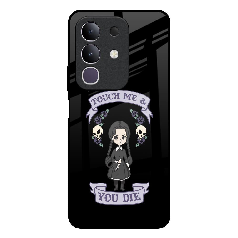 Touch Me & You Die Vivo T4x 5G Glass Back Cover Online
