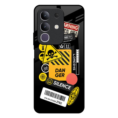 Danger Signs Vivo T4x 5G Glass Back Cover Online