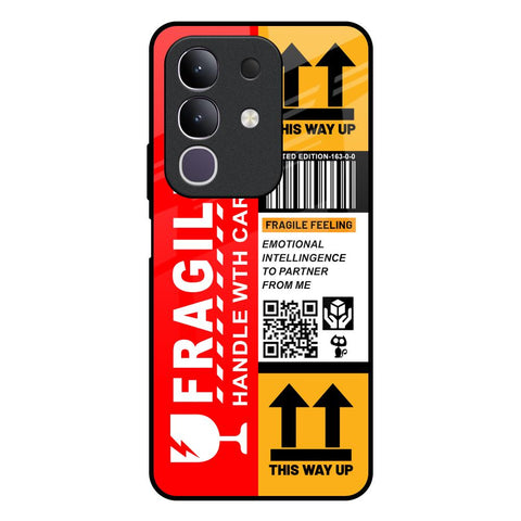 Handle With Care Vivo T4x 5G Glass Back Cover Online