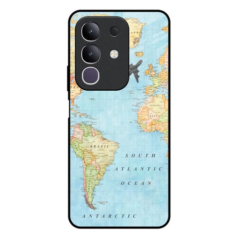 Travel Map Vivo T4x 5G Glass Back Cover Online