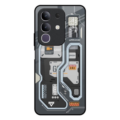 Retro Futuristic Vivo T4x 5G Glass Back Cover Online