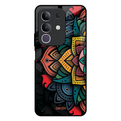 Retro Gorgeous Flower Vivo T4x 5G Glass Back Cover Online