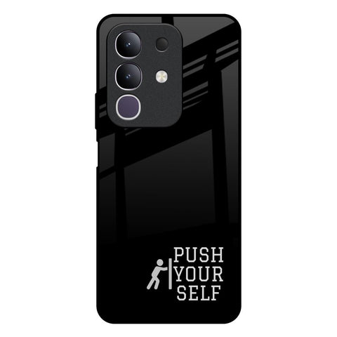Push Your Self Vivo T4x 5G Glass Back Cover Online