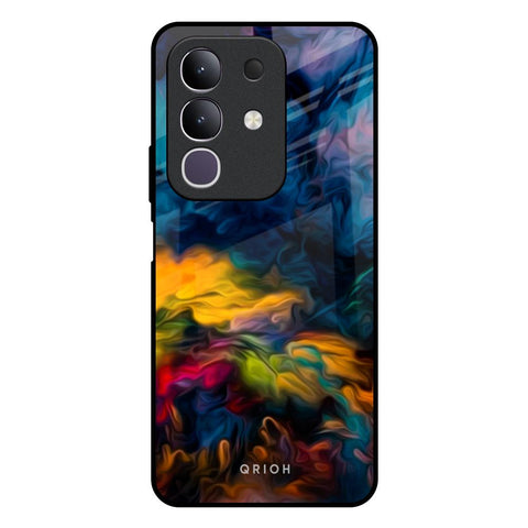 Multicolor Oil Painting Vivo T4x 5G Glass Back Cover Online