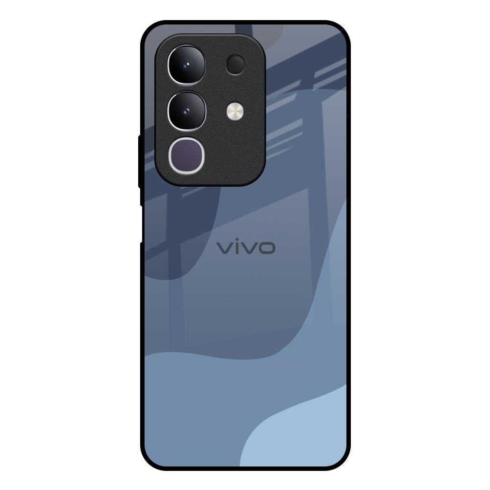 Navy Blue Ombre Vivo T4x 5G Glass Back Cover Online