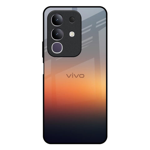 Aesthetic Orange Vivo T4x 5G Glass Back Cover Online