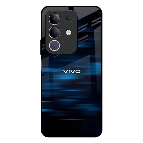 Blue Rough Abstract Vivo T4x 5G Glass Back Cover Online