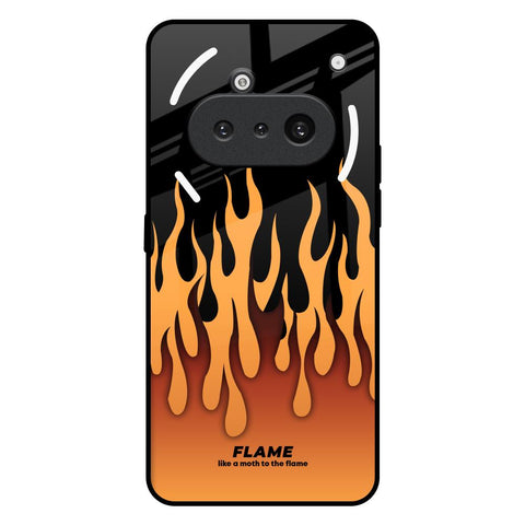Fire Flame Nothing Phone 3a Glass Back Cover Online