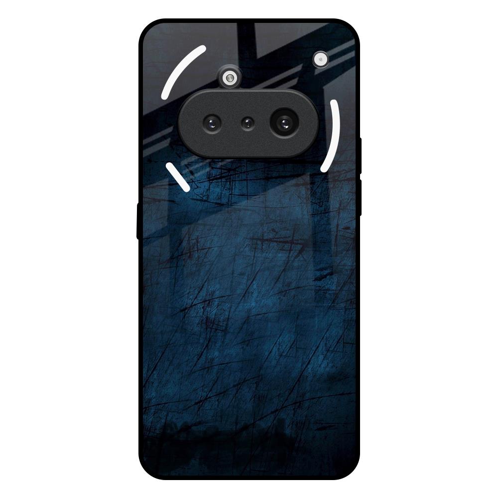 Dark Blue Grunge Nothing Phone 3a Glass Back Cover Online