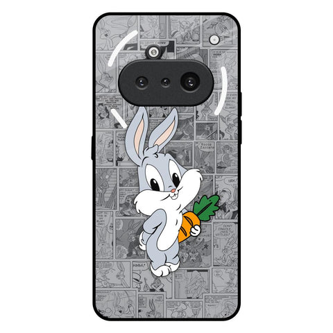 Cute Baby Bunny Nothing Phone 3a Glass Back Cover Online