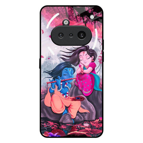 Radha Krishna Art Nothing Phone 3a Glass Back Cover Online
