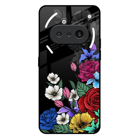 Rose Flower Bunch Art Nothing Phone 3a Glass Back Cover Online