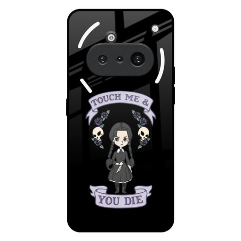 Touch Me & You Die Nothing Phone 3a Glass Back Cover Online
