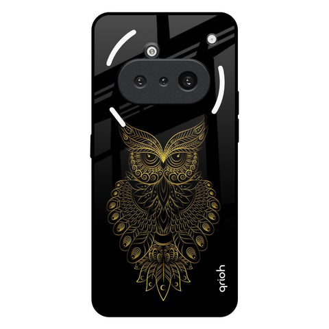 Golden Owl Nothing Phone 3a Glass Back Cover Online