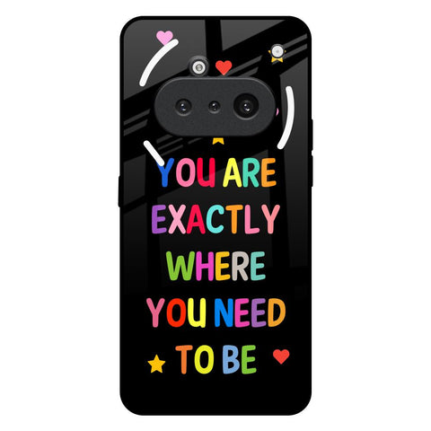 Magical Words Nothing Phone 3a Glass Back Cover Online