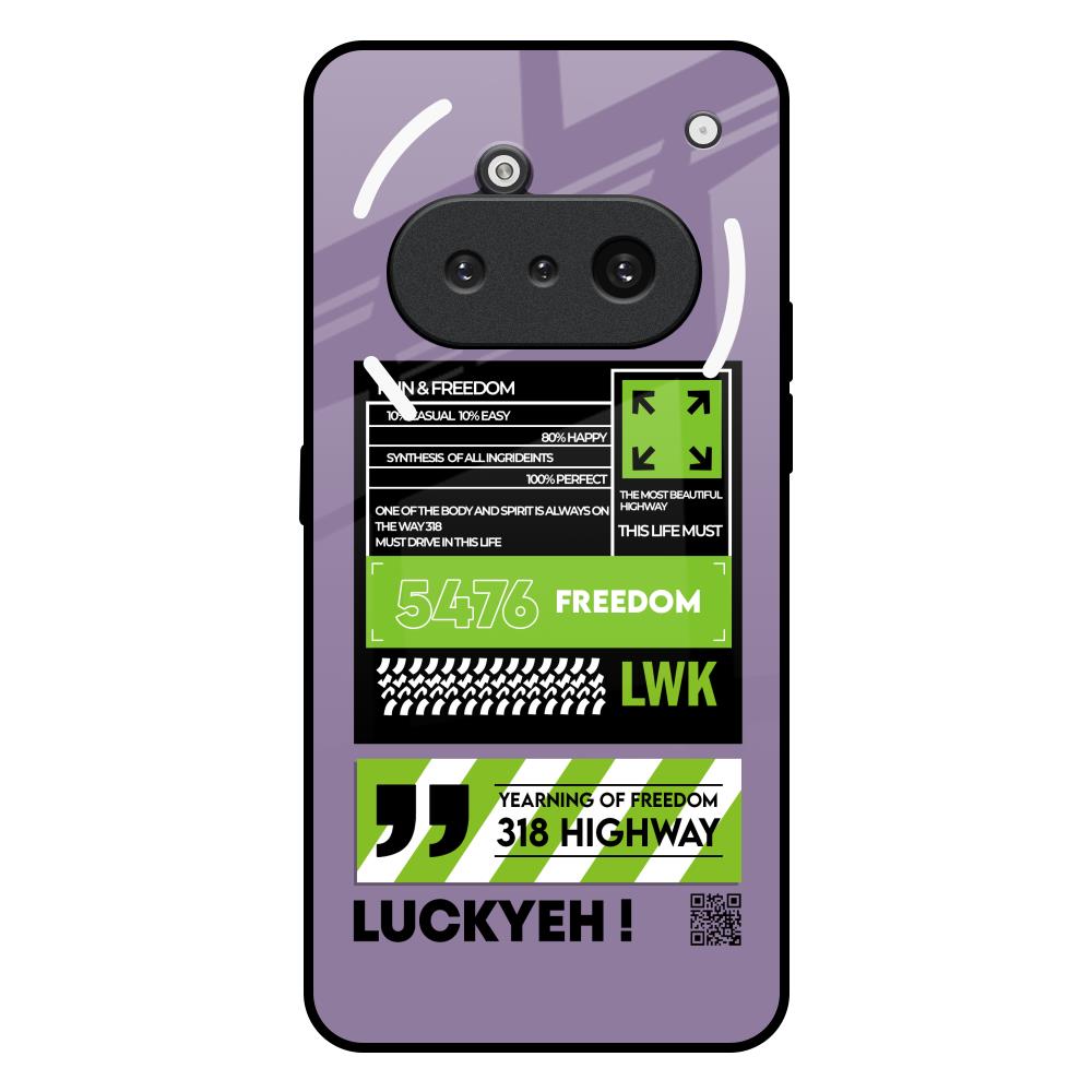 Run & Freedom Nothing Phone 3a Glass Back Cover Online