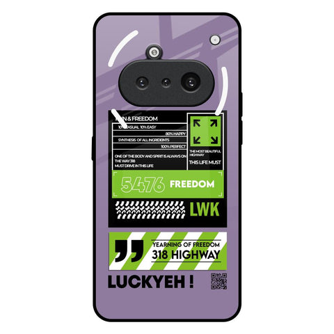 Run & Freedom Nothing Phone 3a Glass Back Cover Online