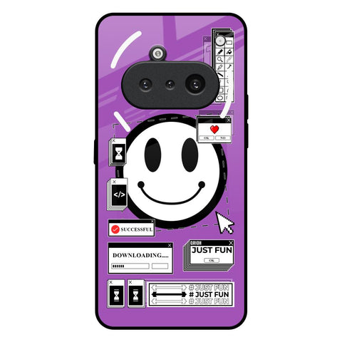 Code with Smile Nothing Phone 3a Glass Back Cover Online