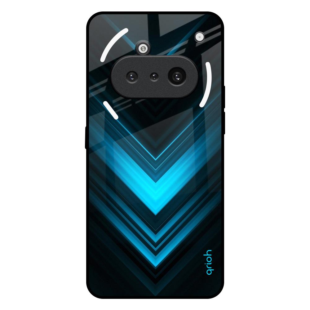 Vertical Blue Arrow Nothing Phone 3a Glass Back Cover Online