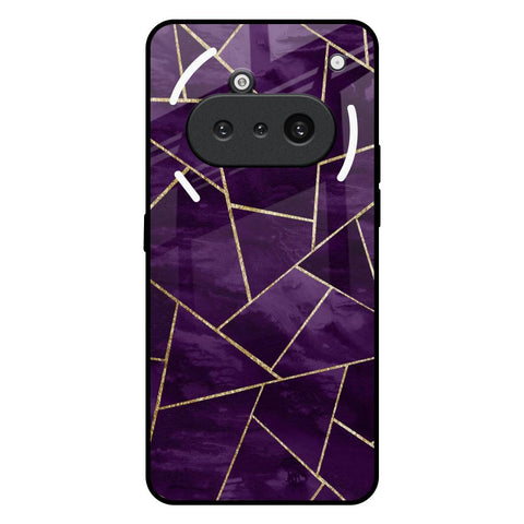 Geometric Purple Nothing Phone 3a Glass Back Cover Online