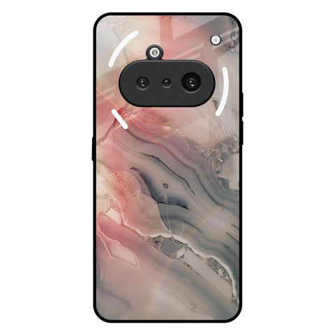 Pink And Grey Marble Nothing Phone 3a Glass Back Cover Online